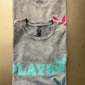 Playboy Kids Gray and Teal Shirt